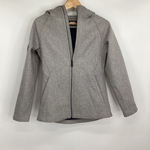 Ladies Mountain Khakis Walker Hooded Jacket XS gray - Picture 1 of 9